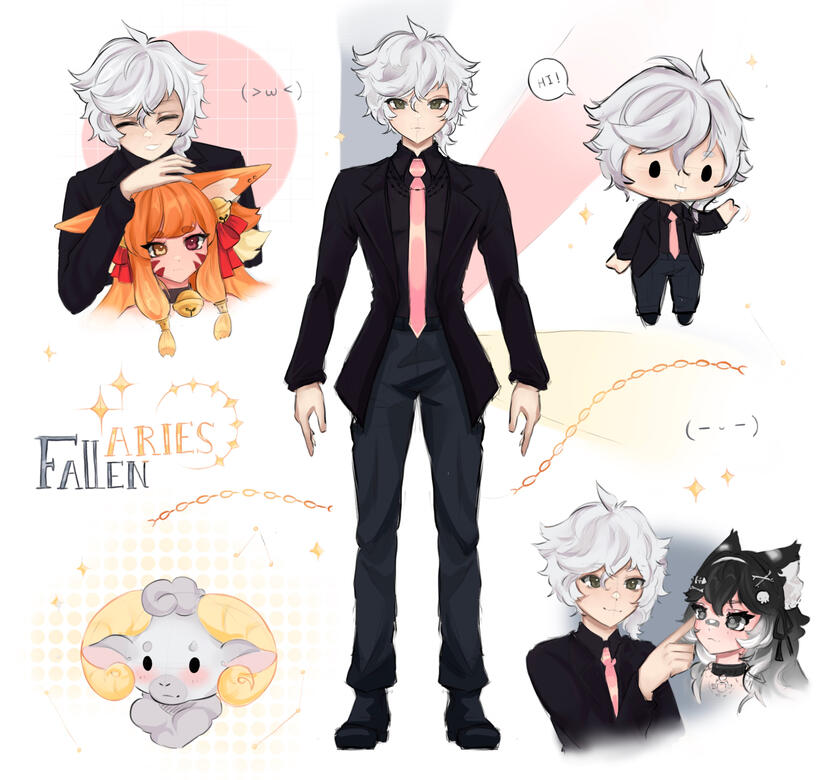 Skeb Style Sketch Page for @Fallenaries