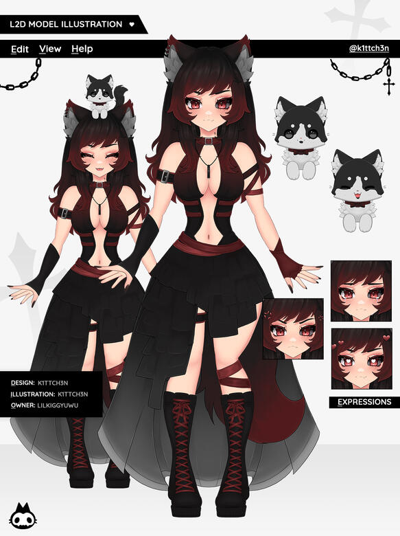 L2D Model & Character Design for @Jpwarriorz33